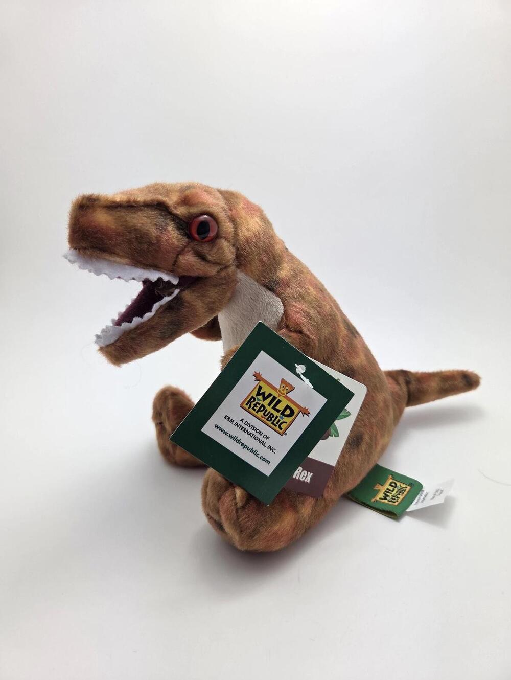 Vintage Wild Republic T Rex Dinosaur Stuffed Animal Soft Plush (9 inch)